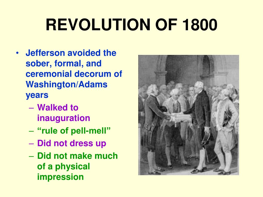 assignment 4 the revolution of 1800