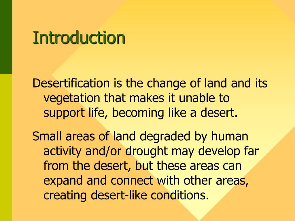 drought and desertification essay