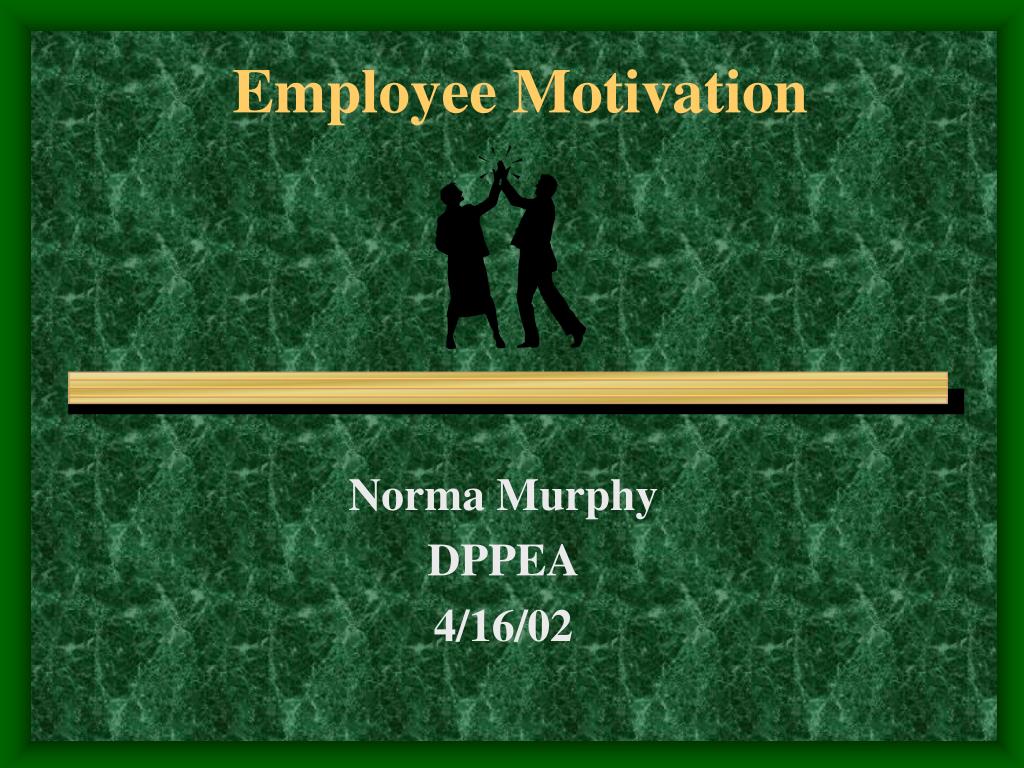 PPT Employee Motivation PowerPoint Presentation Free Download ID 