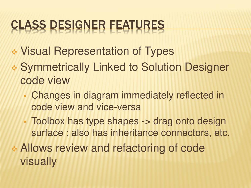PPT - Visual studio 05 Class designer PowerPoint ...