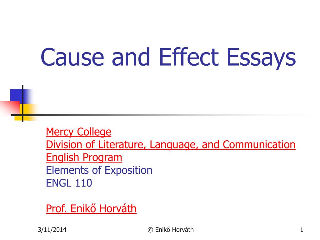 cause and effect essays free