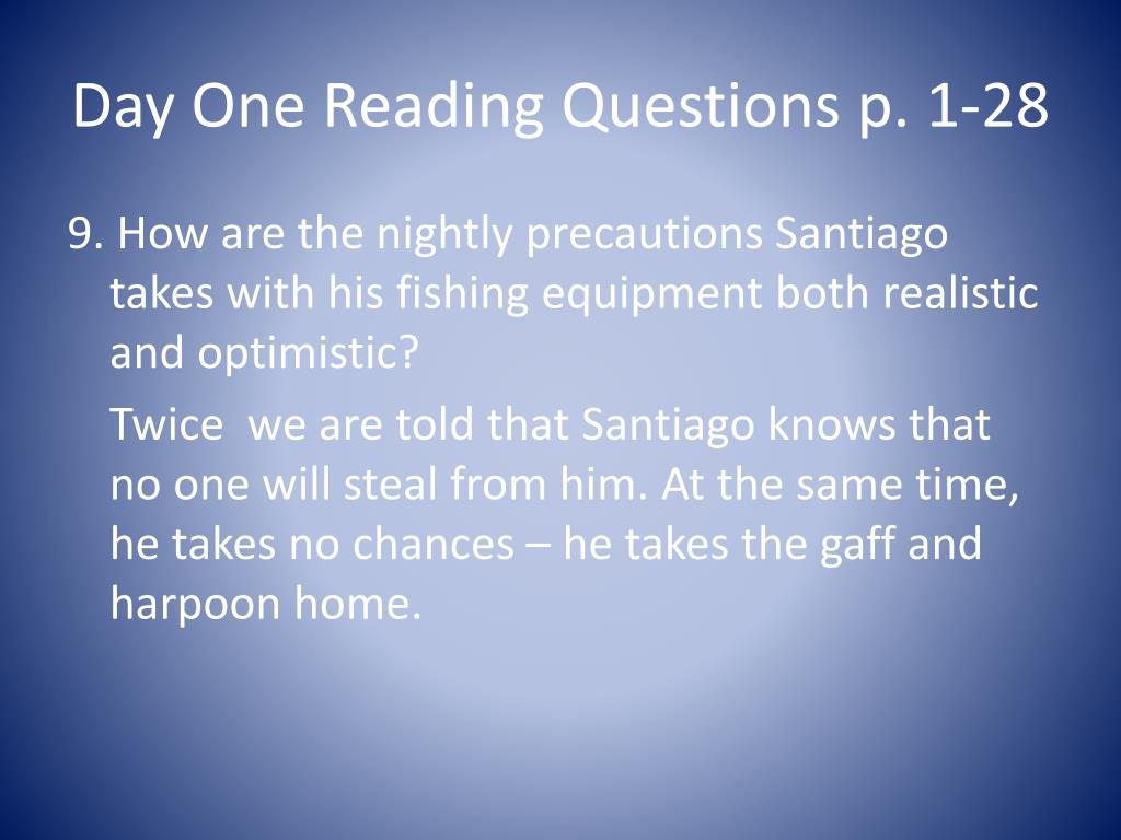 Relationship Between Santiago In The Geriatric Man And The Sea