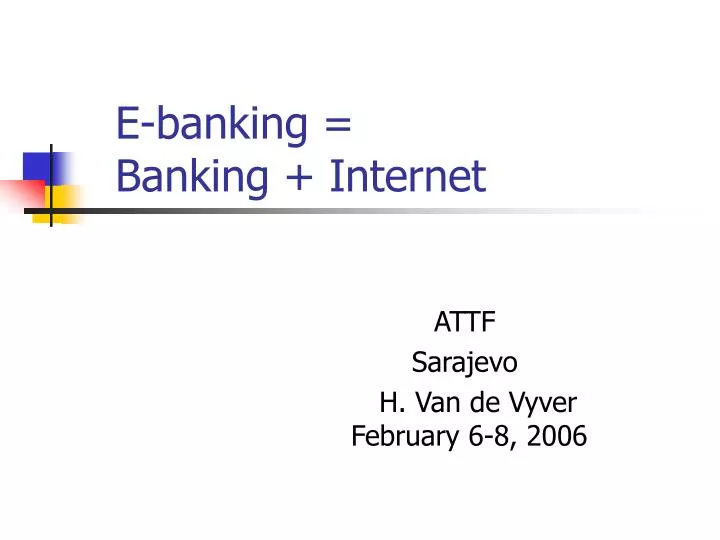 e banking banking internet n.