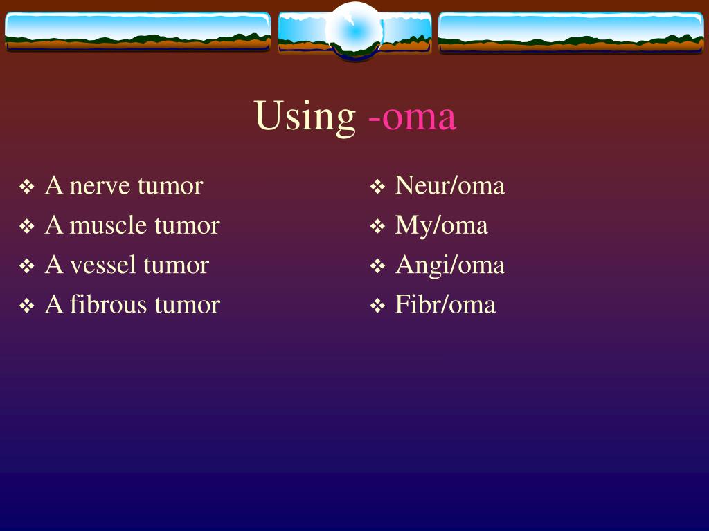 oma medical term