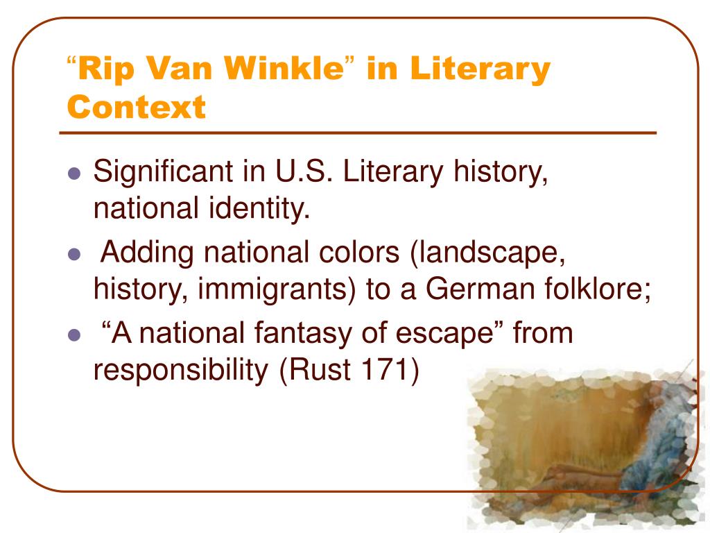 4.01 rip van winkle essay