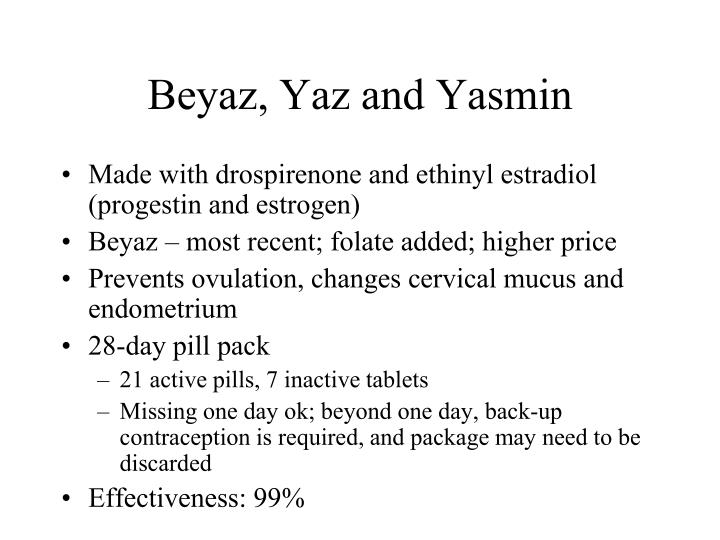 Yasmin pill price ovulation