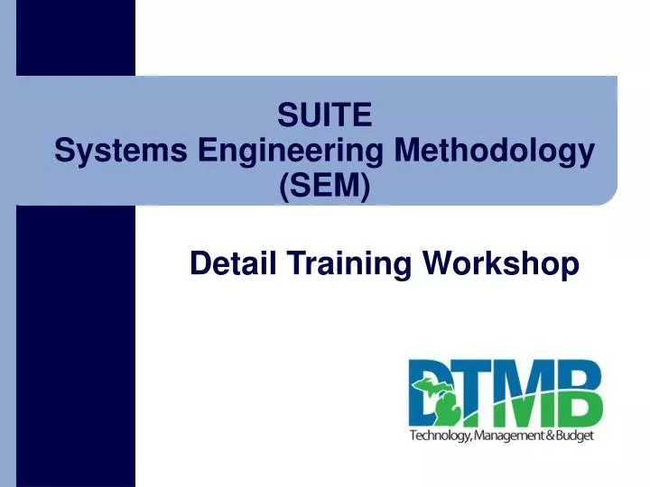 Ppt Suite Systems Engineering Methodology Sem Powerpoint