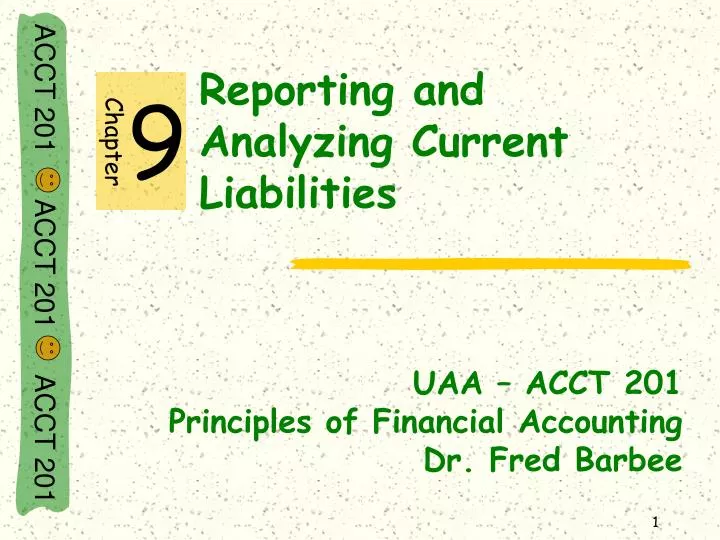 reporting and analyzing current liabilities n.