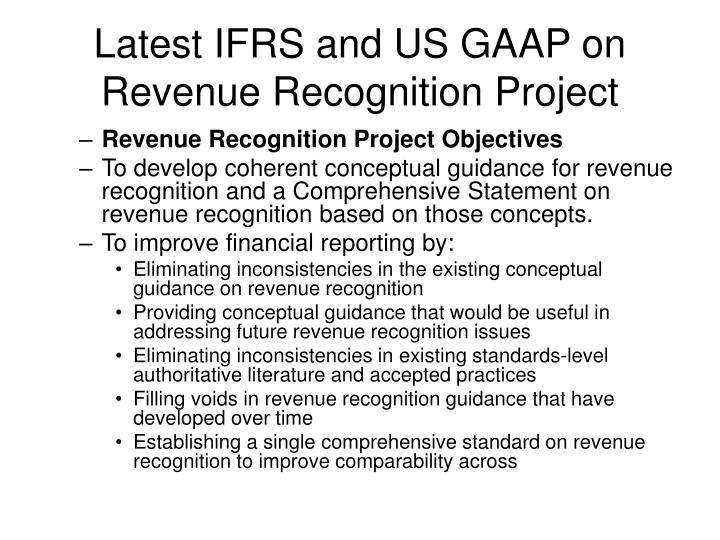 generally accepted accounting principles and revenue generally accepted accounting principles and revenue