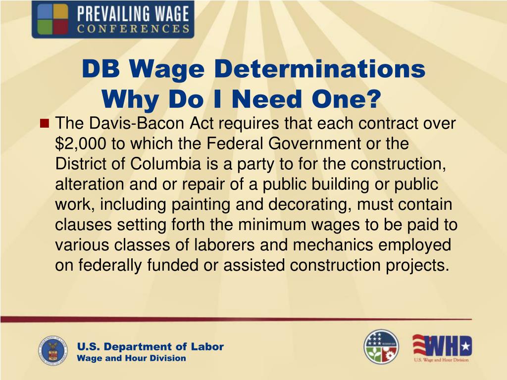 PPT DavisBacon Labor Standards/Contract Stipulations PowerPoint