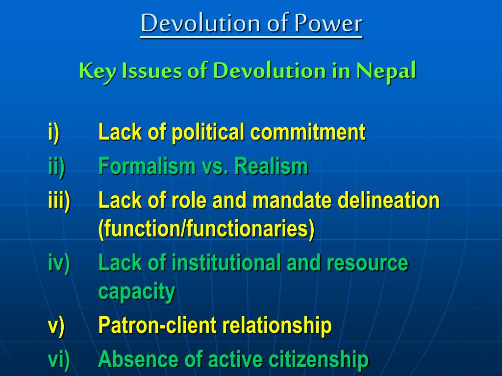 PPT - Presentation on “Devolution of Power” PowerPoint Presentation ...

