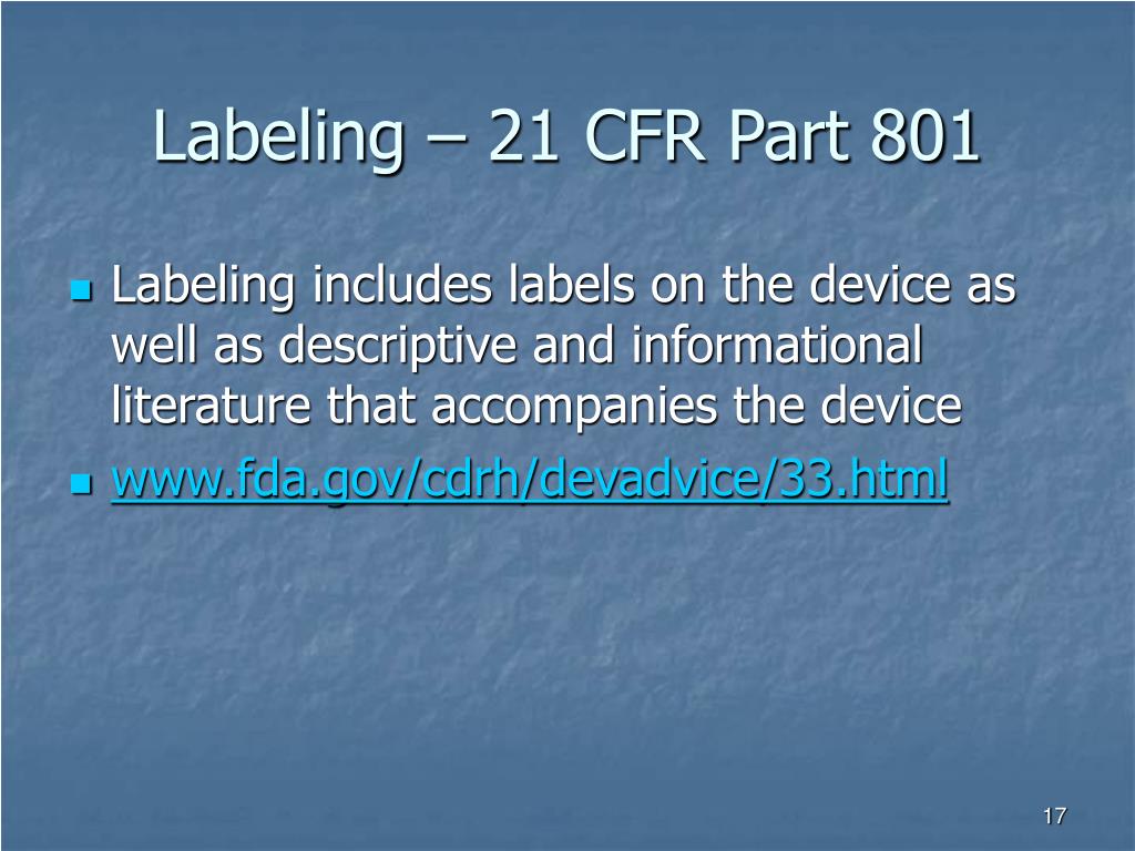 PPT Overview of FDA Device Regulations PowerPoint Presentation, free