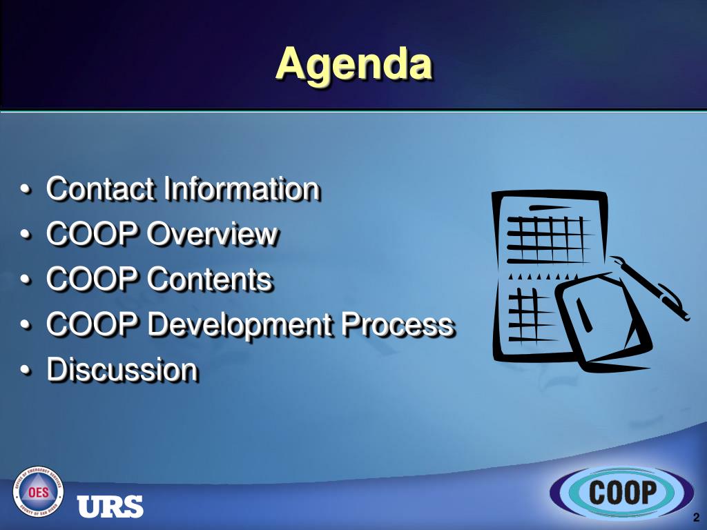 PPT - Continuity of Operations Plan (COOP) Kickoff Meeting PowerPoint ...