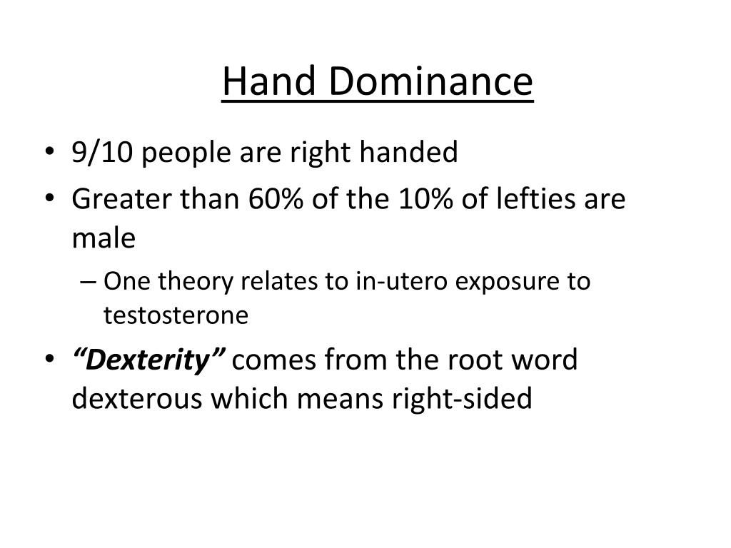 PPT Hand Dominance Retraining following polytrauma or limb loss