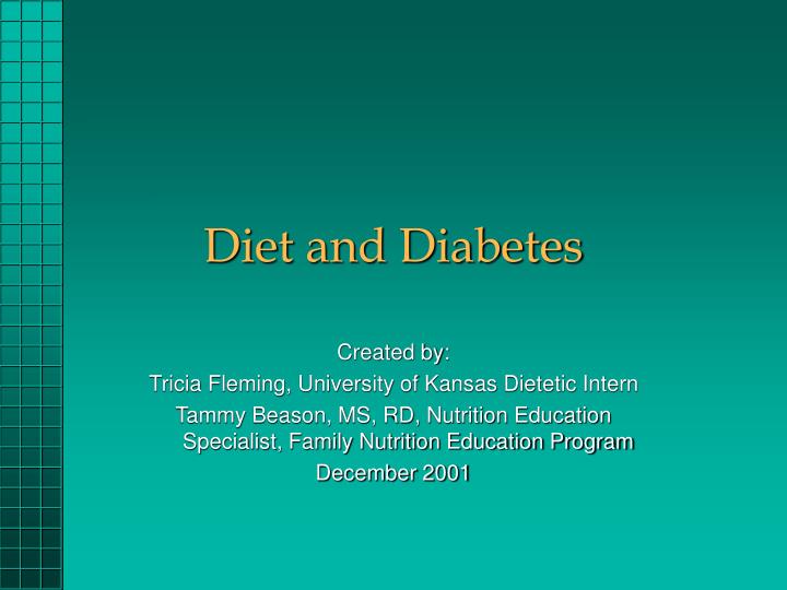 diet and diabetes n.