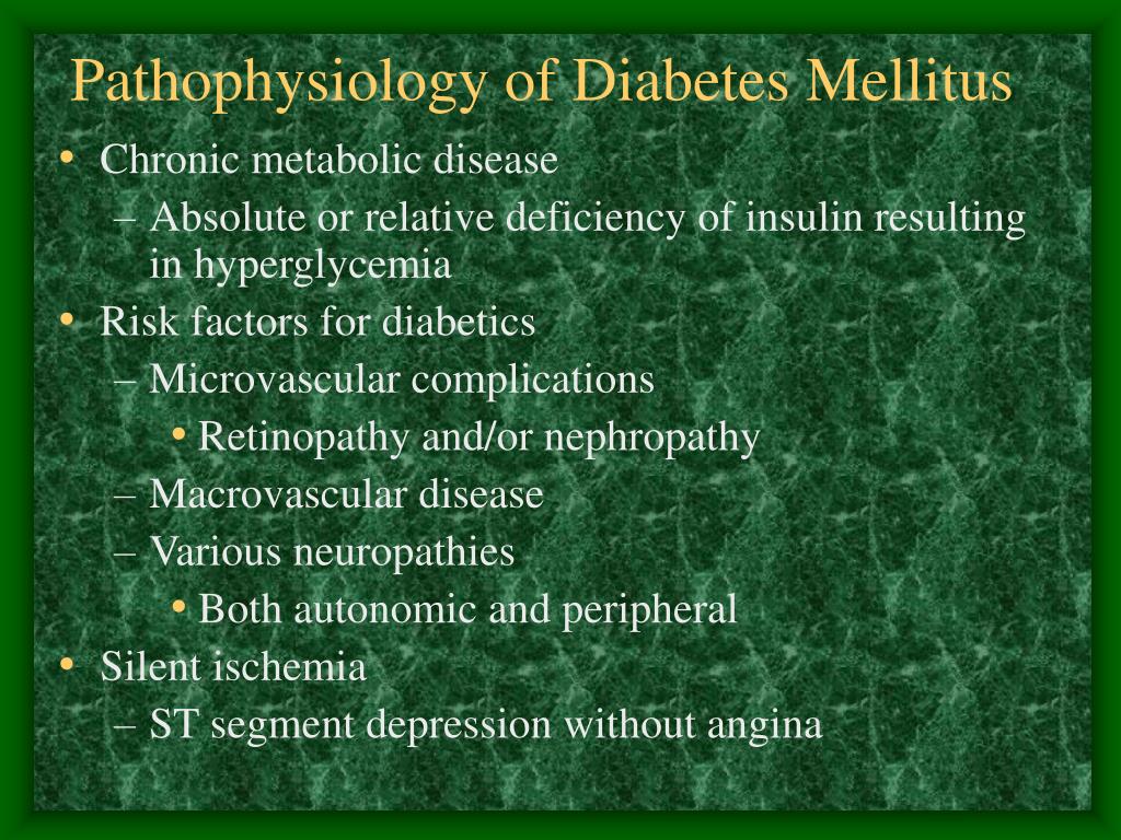 PPT - Pathophysiology of Diabetes Mellitus PowerPoint Presentation