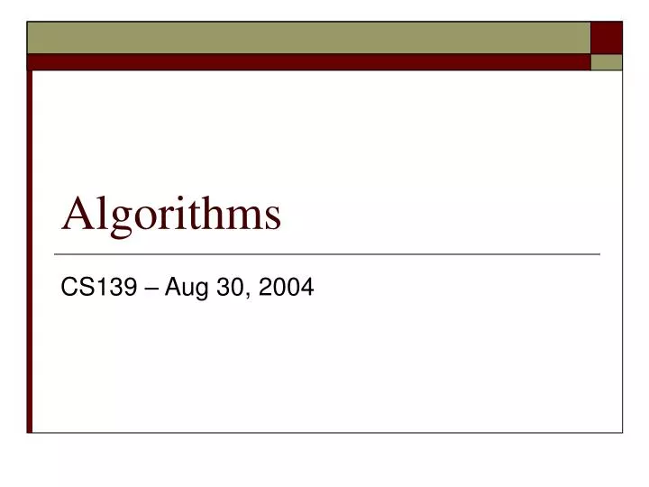 algorithms n.