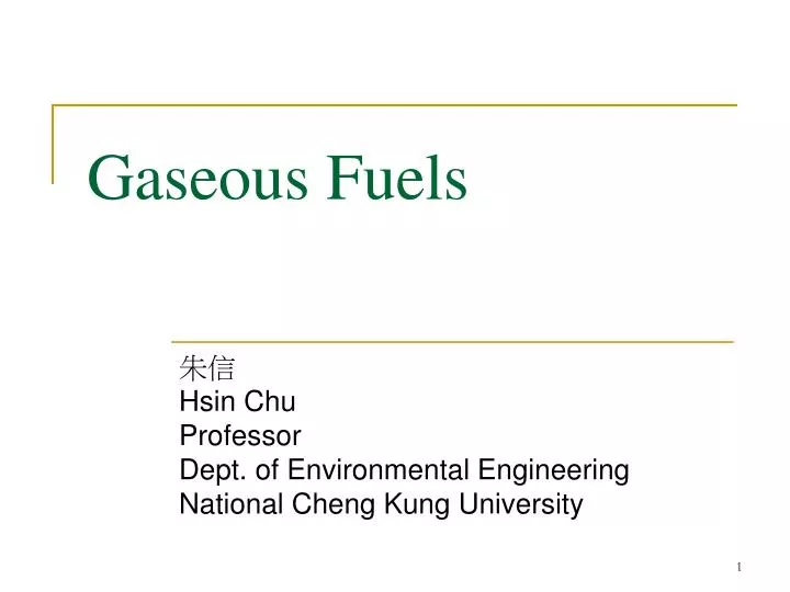 PPT Gaseous Fuels PowerPoint Presentation, free download ID255990
