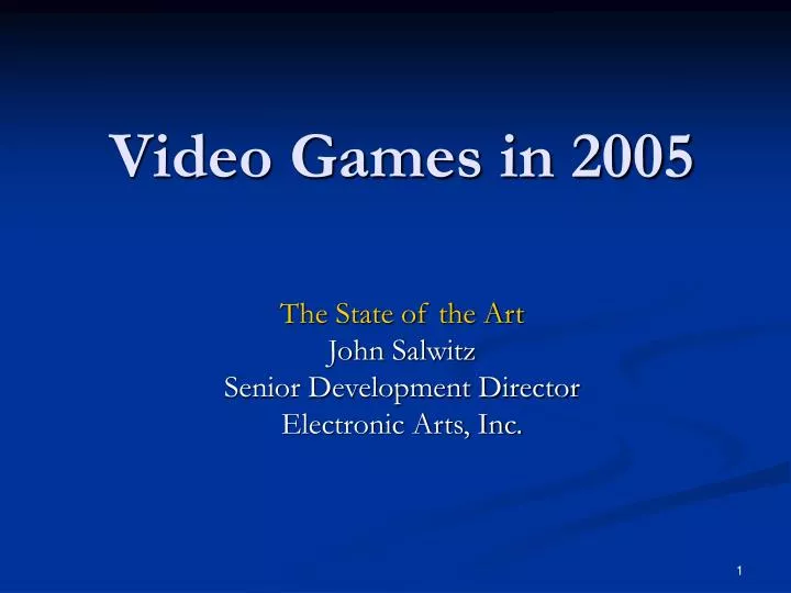 video games in 2005 n.