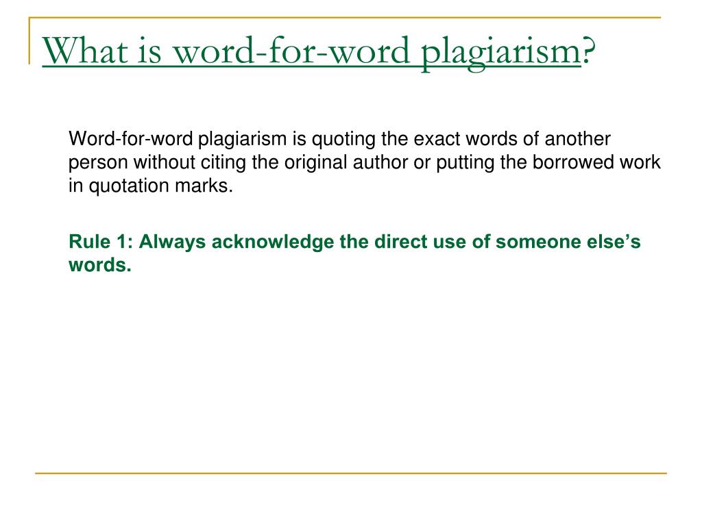 PPT What You Don t Know CAN Hurt You How To Recognize Plagiarism And 