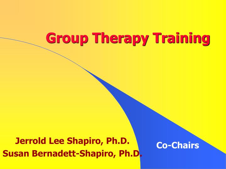 group therapy training n.