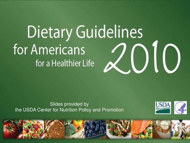 dietary guidelines for americans ppt