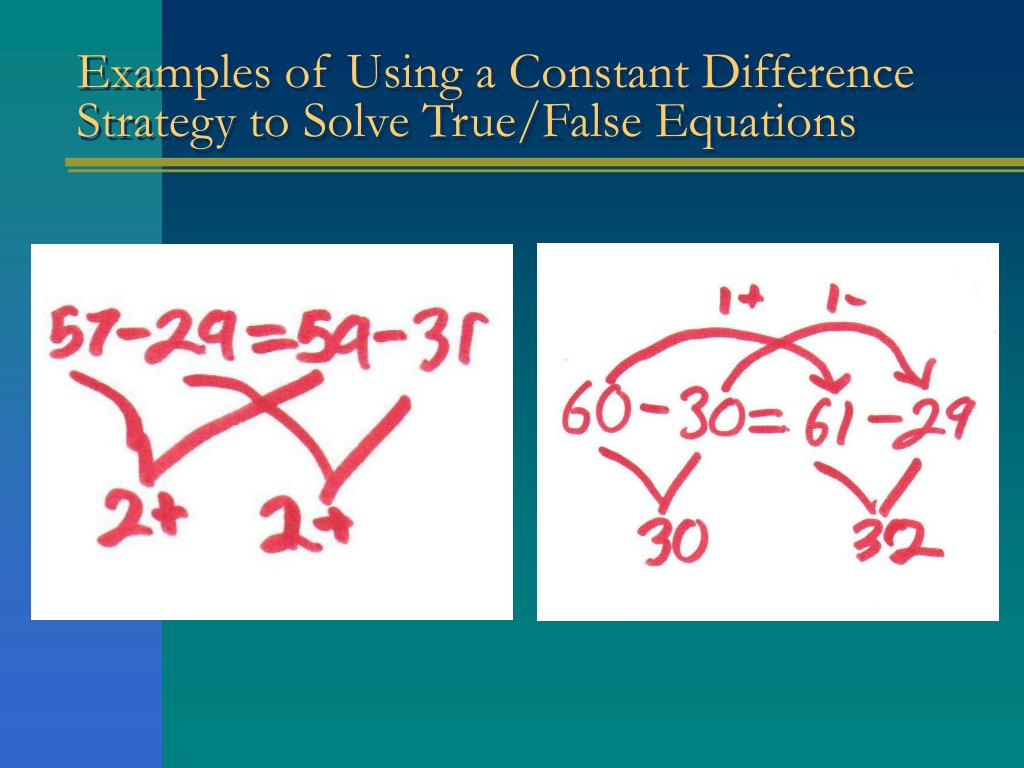 PPT - Second Graders’ Understanding of Constant Difference and the