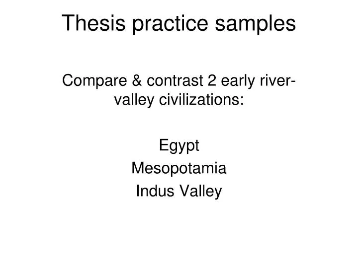 compare and contrast river valley civilizations