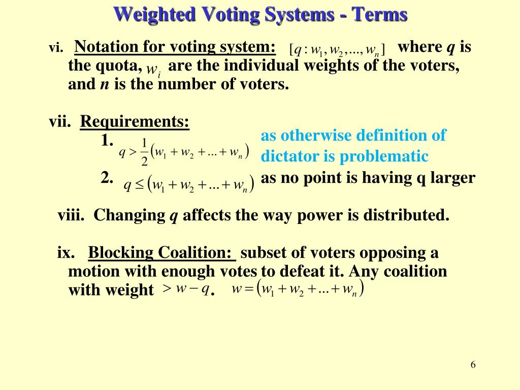 Voting systems. What is the vote ppt.