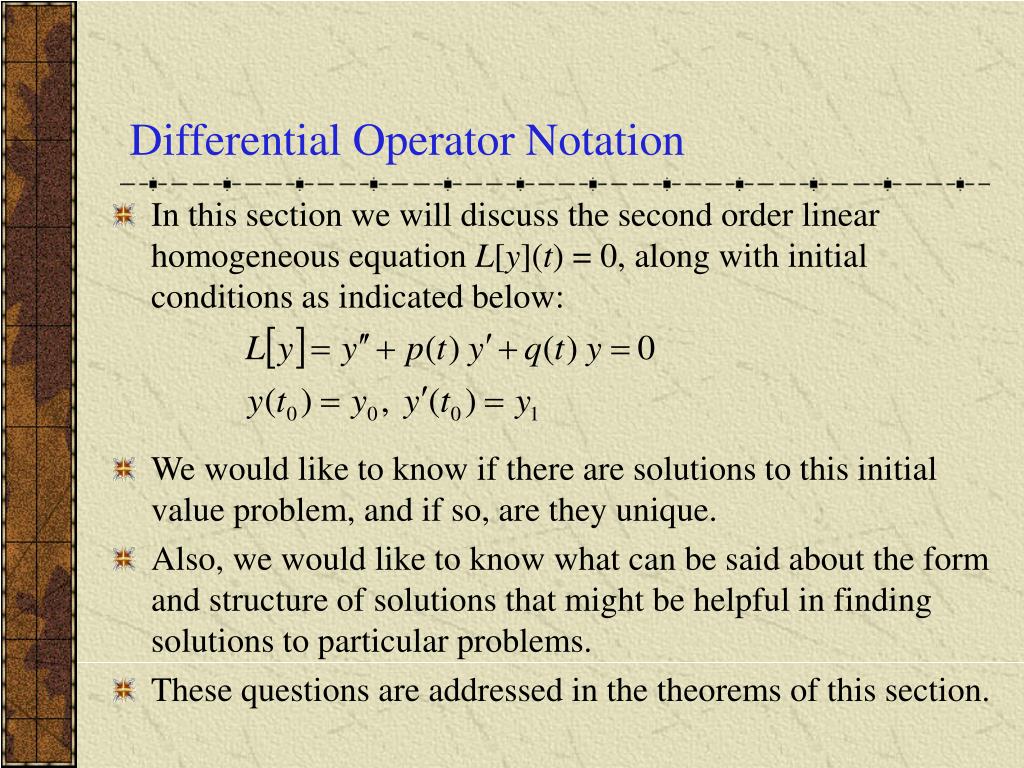 PPT Ch 3.2 Fundamental Solutions of Linear Homogeneous Equations