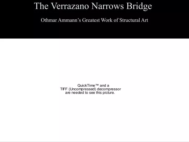 the verrazano narrows bridge n.