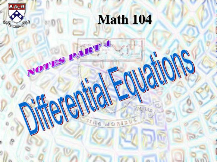 PPT Math 104 PowerPoint Presentation Free Download ID 257441 ppt-math-104-powerpoint-presentation-free-download-id-257441