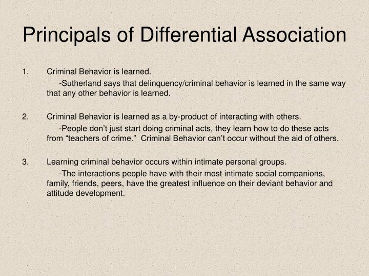 ppt differential association theory powerpoint presentation id differential association