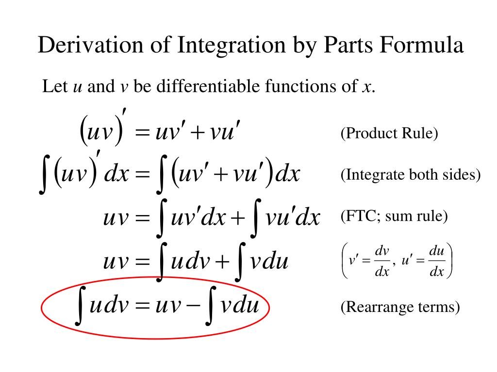 Integral part of life. Integration by Parts Formula. Derivation of the Formulas. Partial integration Formula. Integration Formulas.