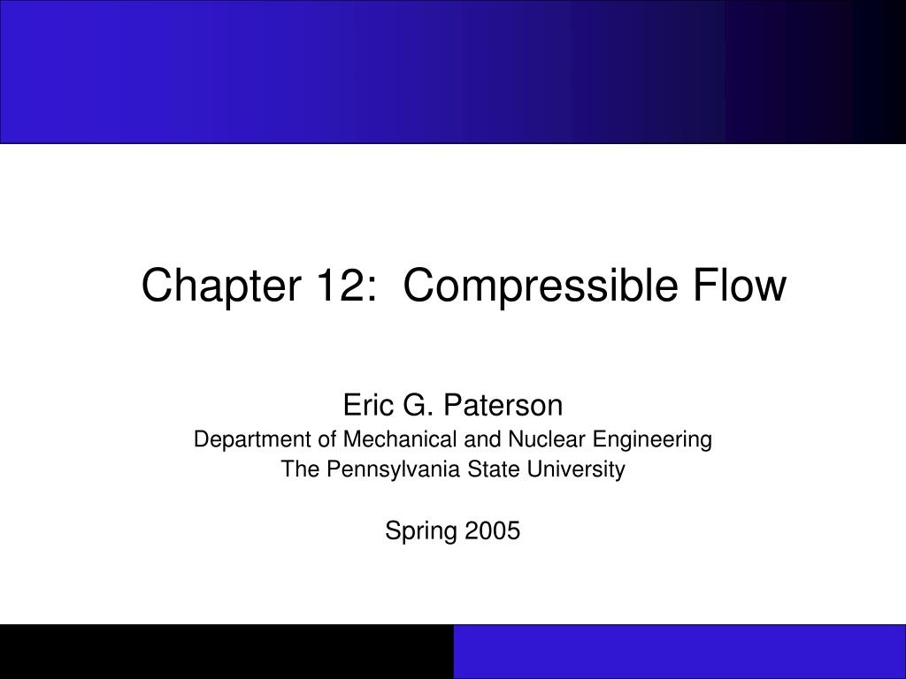 Ppt Chapter 12 Compressible Flow Powerpoint Presentation Free Download Id257593 