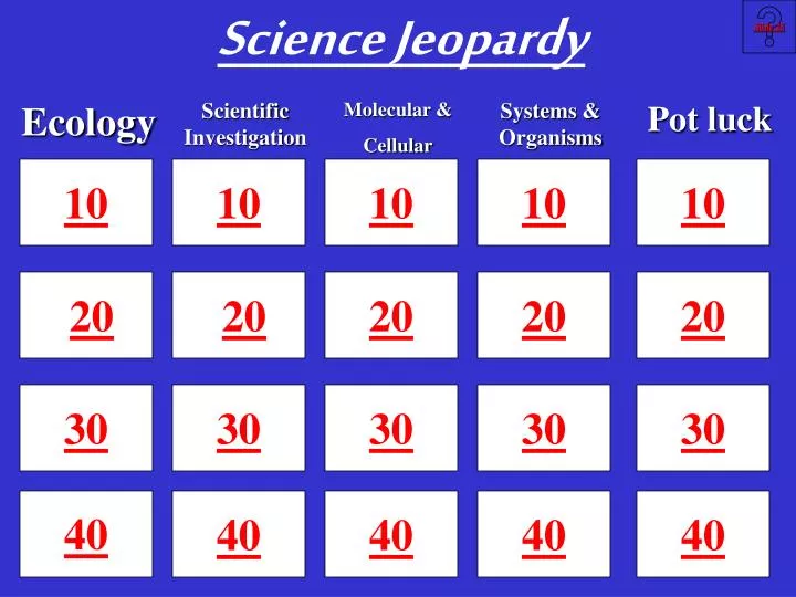 Ppt Science Jeopardy Powerpoint Presentation Free Download Id 257846