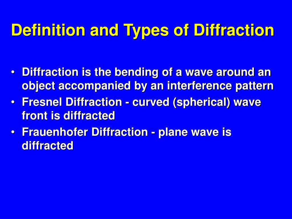 Real life examples of diffraction