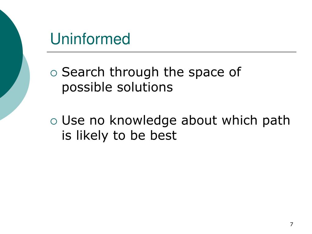 PPT - Uninformed Search PowerPoint Presentation, free download - ID:257937