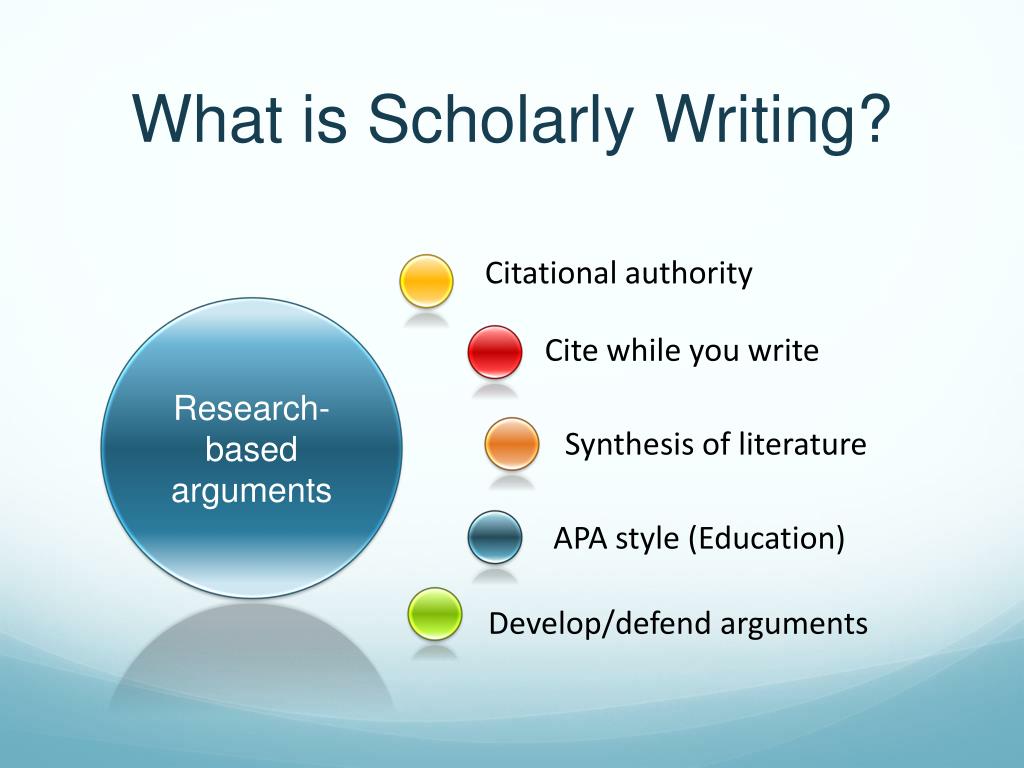 research topics on scholarly writing