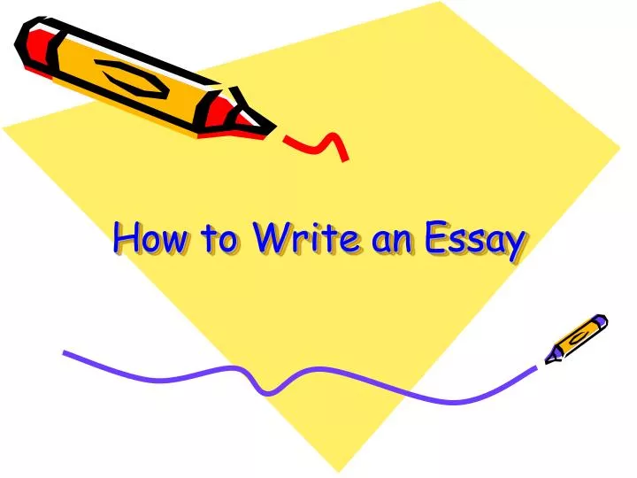 how to write an essay n.