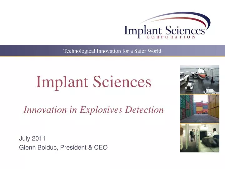 implant sciences innovation in explosives detection n.