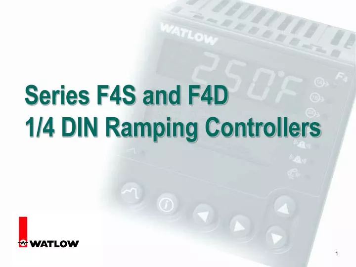 series f4s and f4d 1 4 din ramping controllers n.