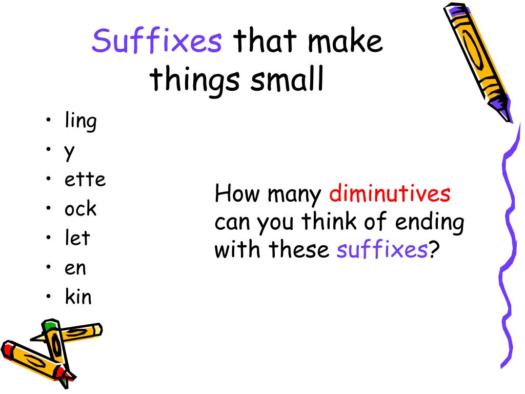 PPT DIMINUTIVES PowerPoint Presentation Free Download ID 258851