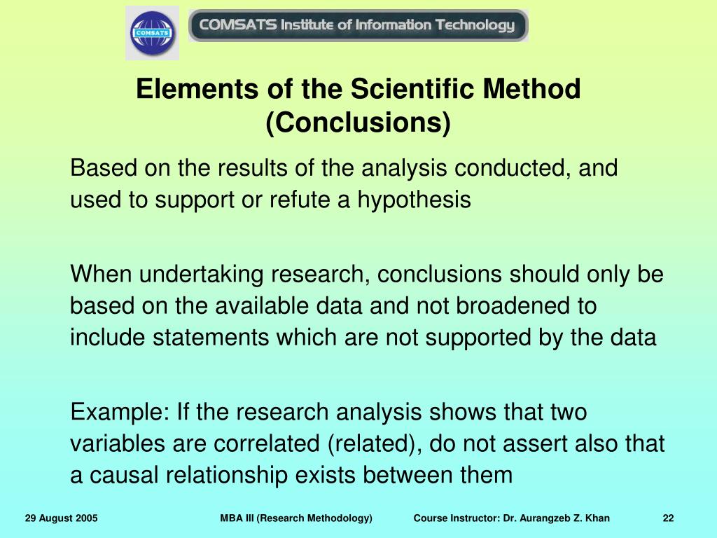 conclusion on research methods