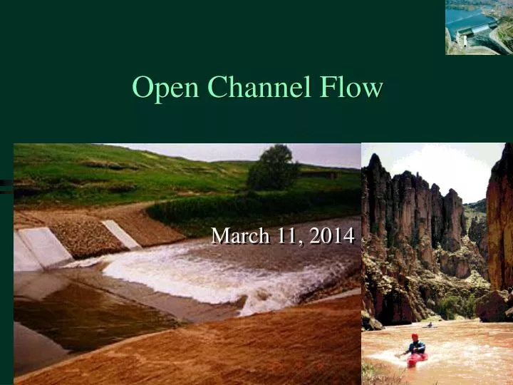 open channel flow n.