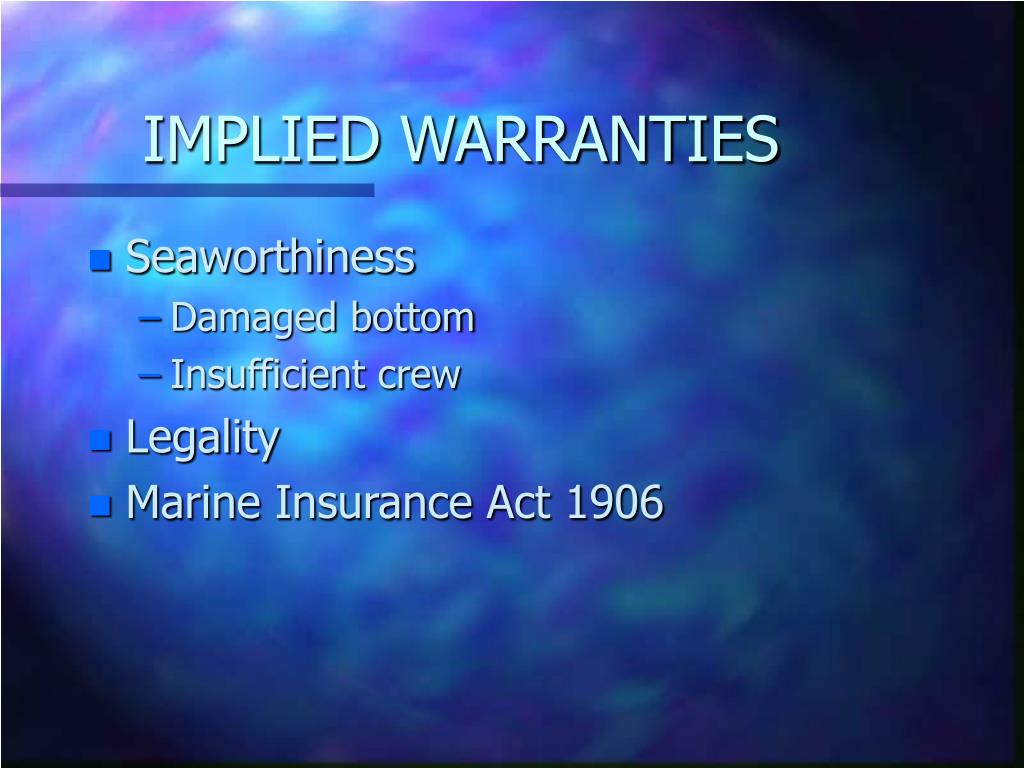 PPT MARINE INSURANCE PowerPoint Presentation, free download ID259538