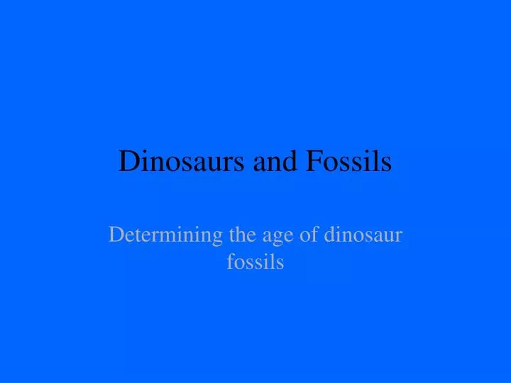 dinosaurs and fossils n.