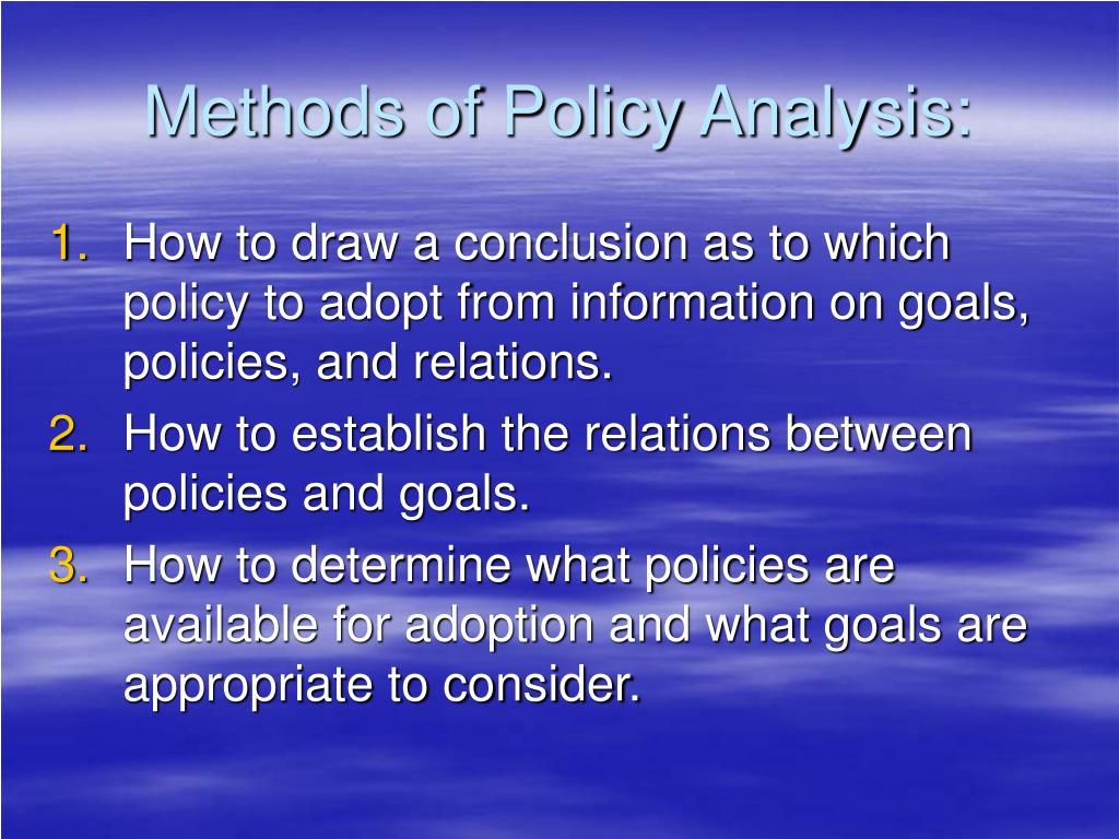 policy analysis thesis