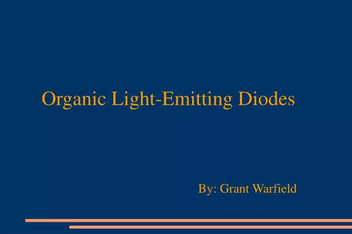 organic light emitting diodes n.