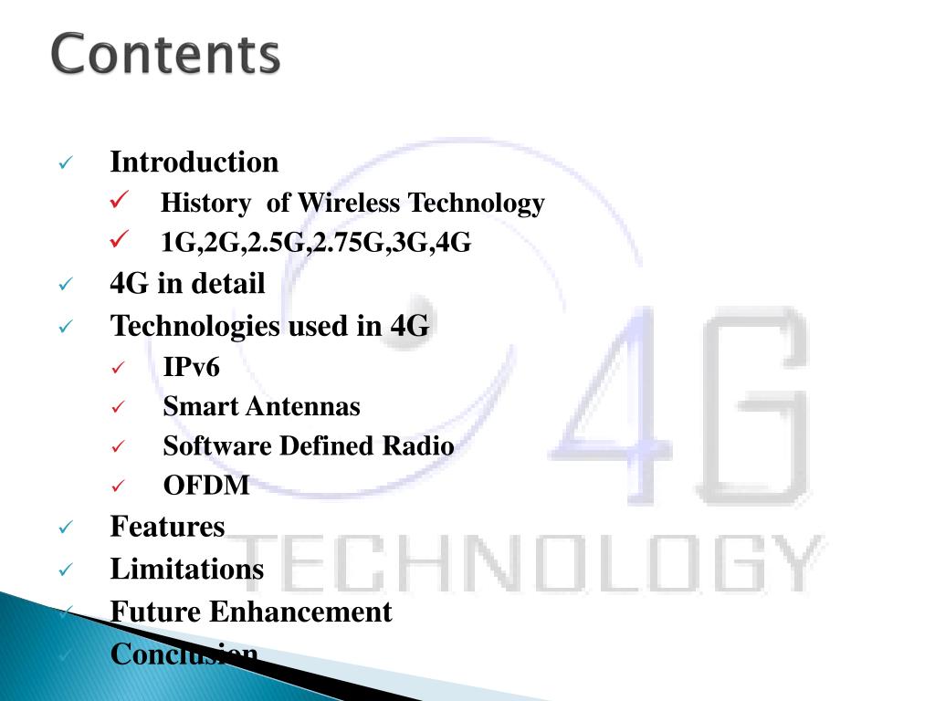 4g wireless technology presentation pdf